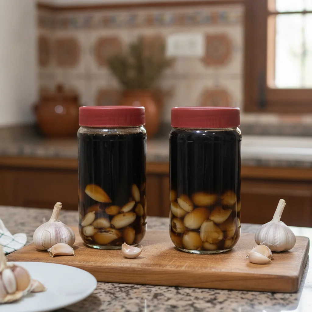 Variantes regionales de fermentación de ajo